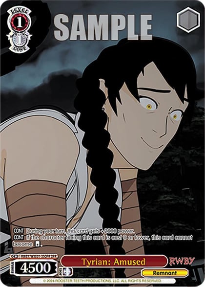 Tyrian: Amused (OFR), RWBY Premium Booster RWBY/WXE01-35OFR OFR