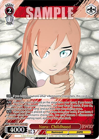 Nora: Childhood (OFR), RWBY Premium Booster RWBY/WXE01-36OFR OFR