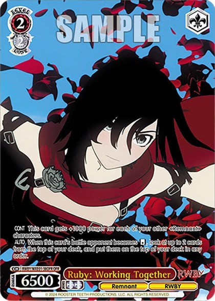Ruby: Working Together (OFR), RWBY Premium Booster RWBY/WXE01-38OFR OFR