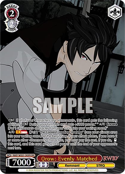 Qrow: Evenly Matched (OFR), RWBY Premium Booster RWBY/WXE01-39OFR OFR