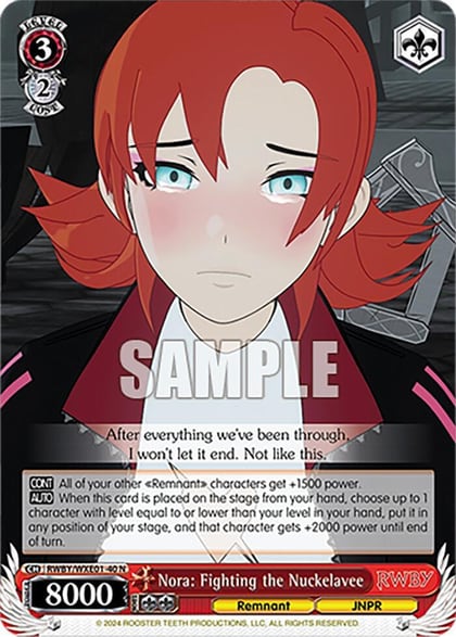 Nora: Fighting the Nuckelavee, RWBY Premium Booster RWBY/WXE01-40 N