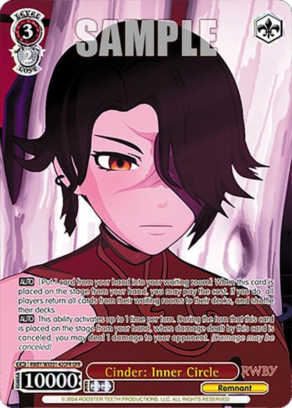 Cinder: Inner Circle (OFR), RWBY Premium Booster RWBY/WXE01-42OFR OFR