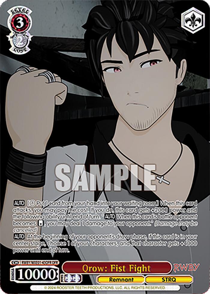 Qrow: Fist Fight (OFR), RWBY Premium Booster RWBY/WXE01-43OFR OFR