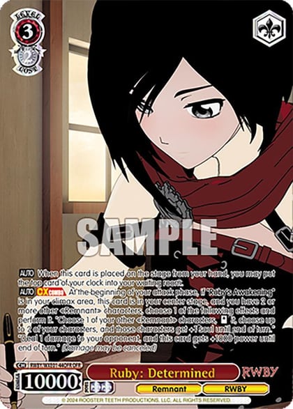 Ruby: Determined (OFR), RWBY Premium Booster RWBY/WXE01-44OFR OFR