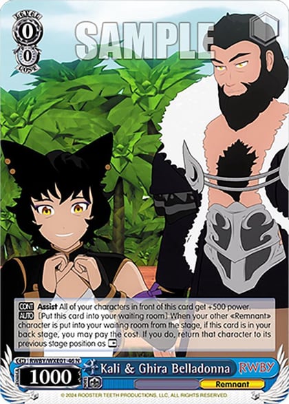 Kali & Ghira Belladonna, RWBY Premium Booster RWBY/WXE01-46 N