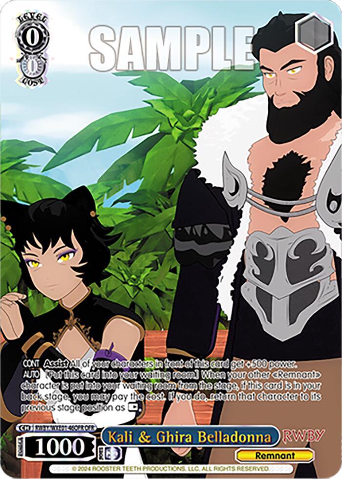 Kali & Ghira Belladonna (OFR), RWBY Premium Booster RWBY/WXE01-46OFR OFR