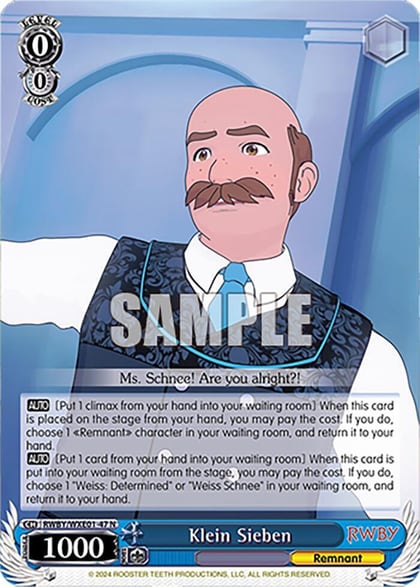 Klein Sieben, RWBY Premium Booster RWBY/WXE01-47 N