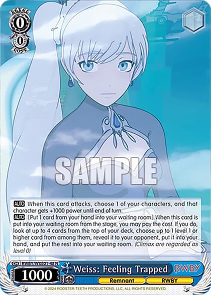 Weiss: Feeling Trapped, RWBY Premium Booster RWBY/WXE01-48 N