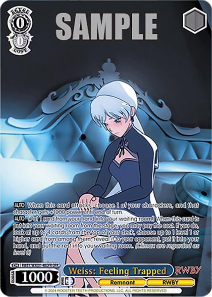 Weiss: Feeling Trapped (OFR), RWBY Premium Booster RWBY/WXE01-48OFR OFR
