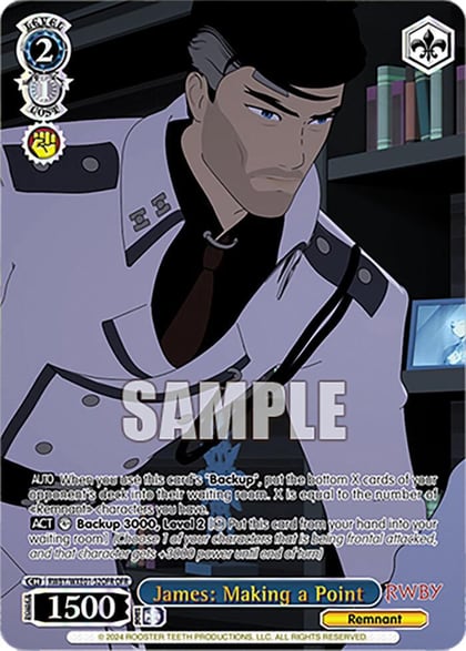 James: Making a Point (OFR), RWBY Premium Booster RWBY/WXE01-52OFR OFR