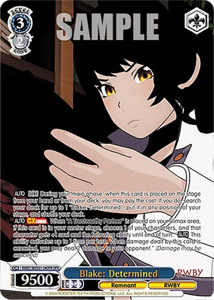 Blake: Determined (OFR), RWBY Premium Booster RWBY/WXE01-54OFR OFR