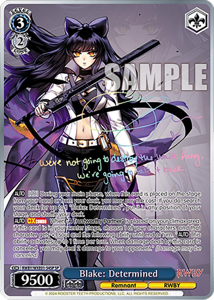 Blake: Determined (SP), RWBY Premium Booster RWBY/WXE01-54SP SP
