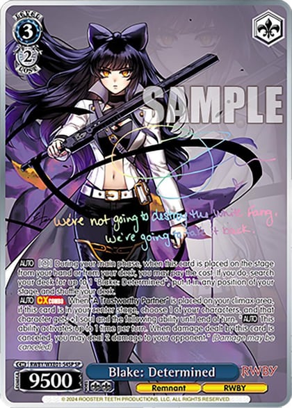 Blake: Determined (SP), RWBY Premium Booster RWBY/WXE01-54SP SP