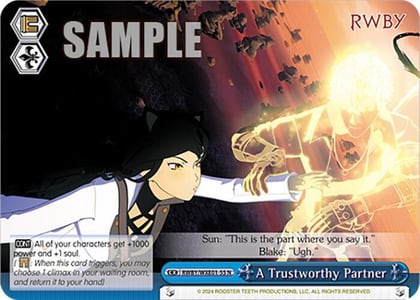 A Trustworthy Partner, RWBY Premium Booster RWBY/WXE01-55 N