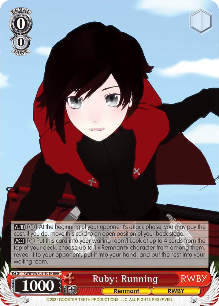 Ruby: Running (RRR), RWBY RWBY/WX03-T01R RRR