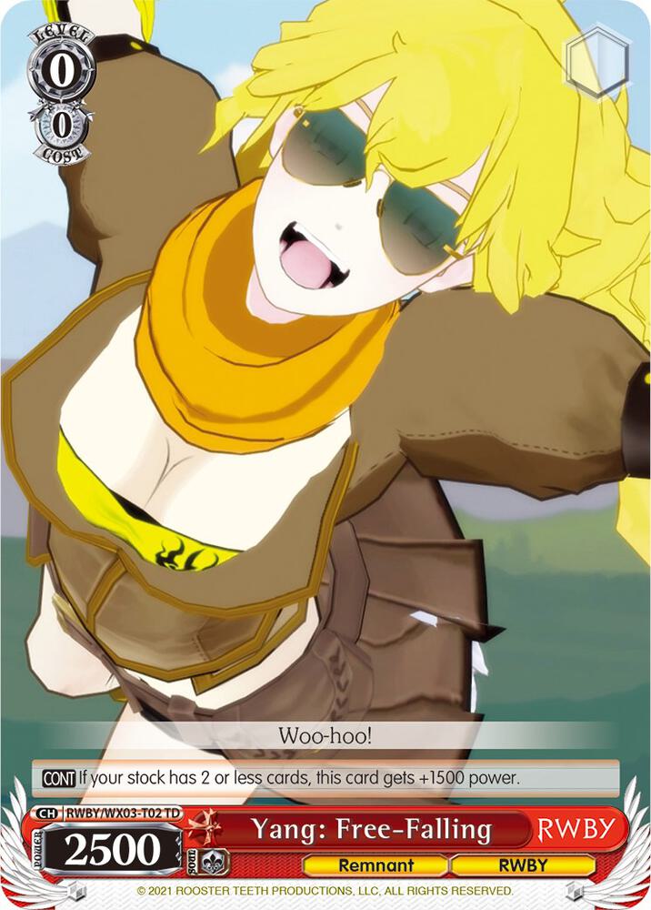 Yang: Free-Falling, RWBY RWBY/WX03-T02 TD