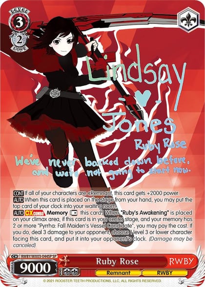 Ruby Rose (SP), RWBY RWBY/WX03-044SP SP