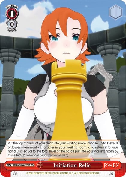 Initiation Relic, RWBY RWBY/WX03-T12 TD