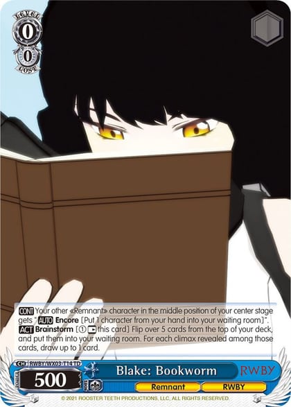 Blake: Bookworm, RWBY RWBY/WX03-T14 TD