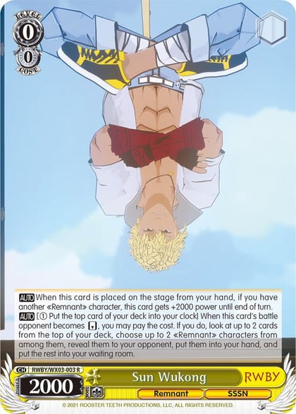 Sun Wukong, RWBY RWBY/WX03-003 R