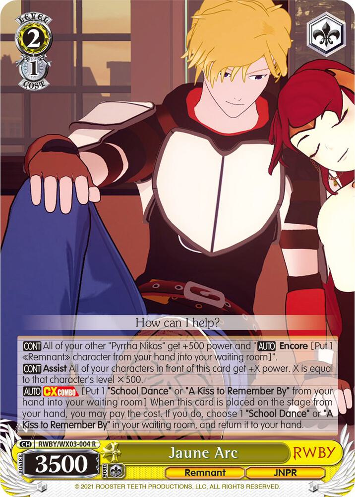 Jaune Arc, RWBY RWBY/WX03-004 R