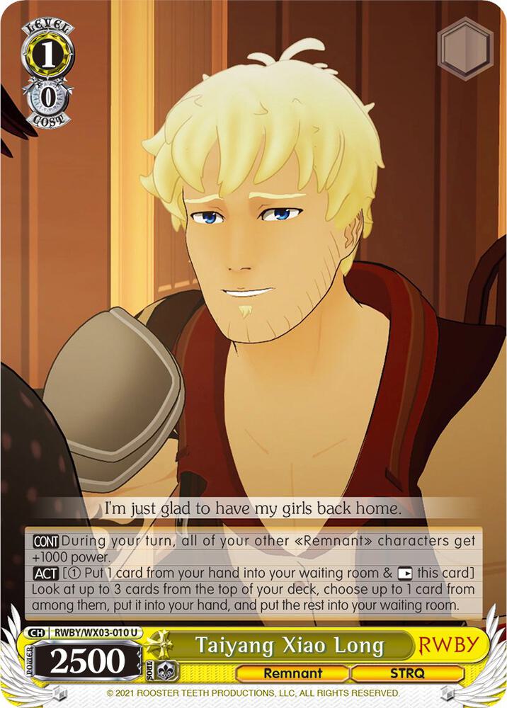 Taiyang Xiao Long, RWBY RWBY/WX03-010 U