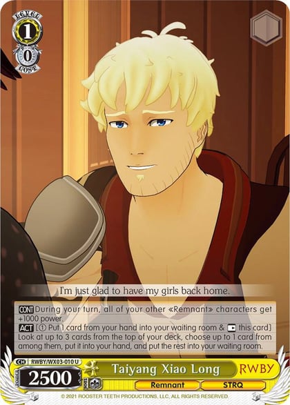 Taiyang Xiao Long, RWBY RWBY/WX03-010 U