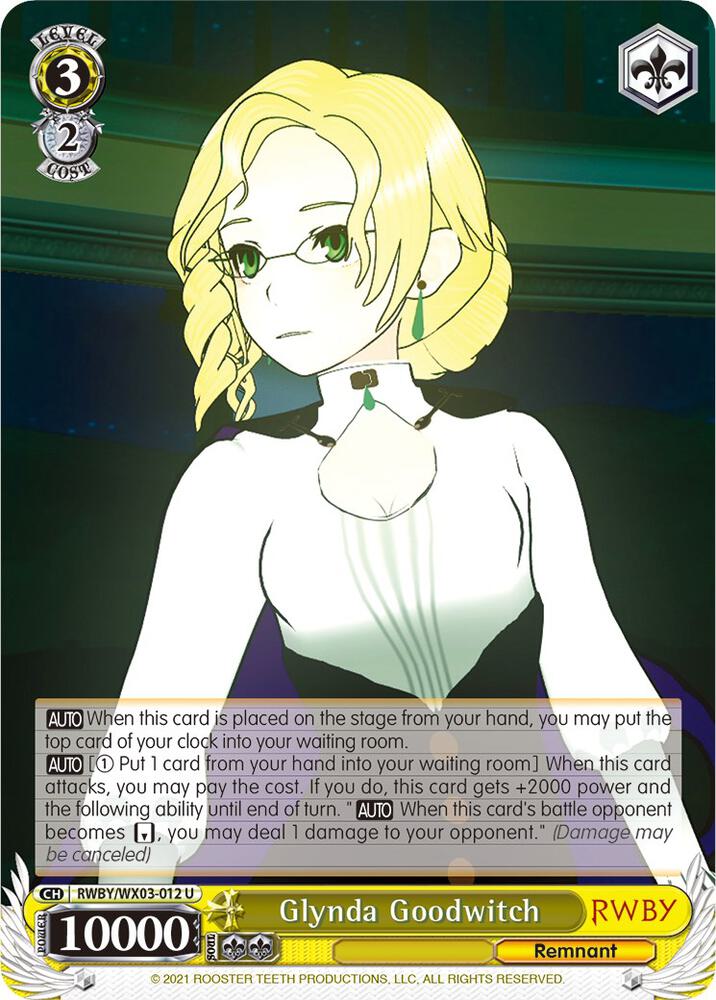 Glynda Goodwitch, RWBY RWBY/WX03-012 U