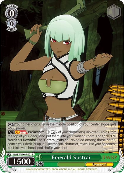 Emerald Sustrai, RWBY RWBY/WX03-021 R