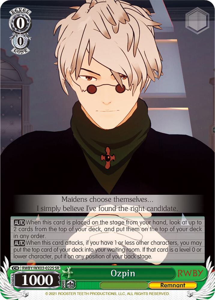 Ozpin (SR), RWBY RWBY/WX03-022S SR