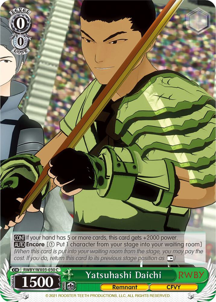 Yatsuhashi Daichi, RWBY RWBY/WX03-030 C
