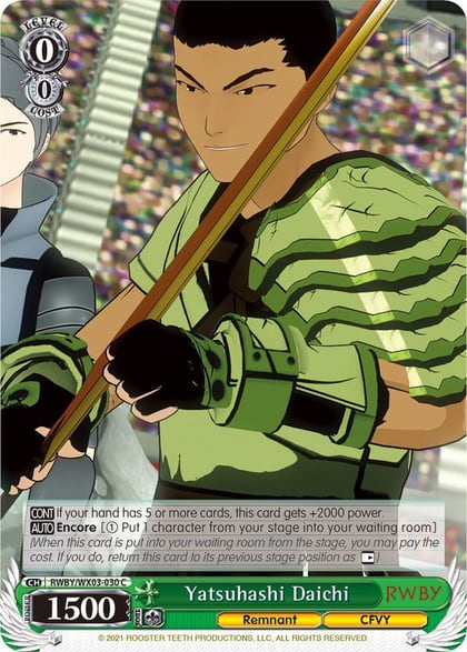 Yatsuhashi Daichi, RWBY RWBY/WX03-030 C