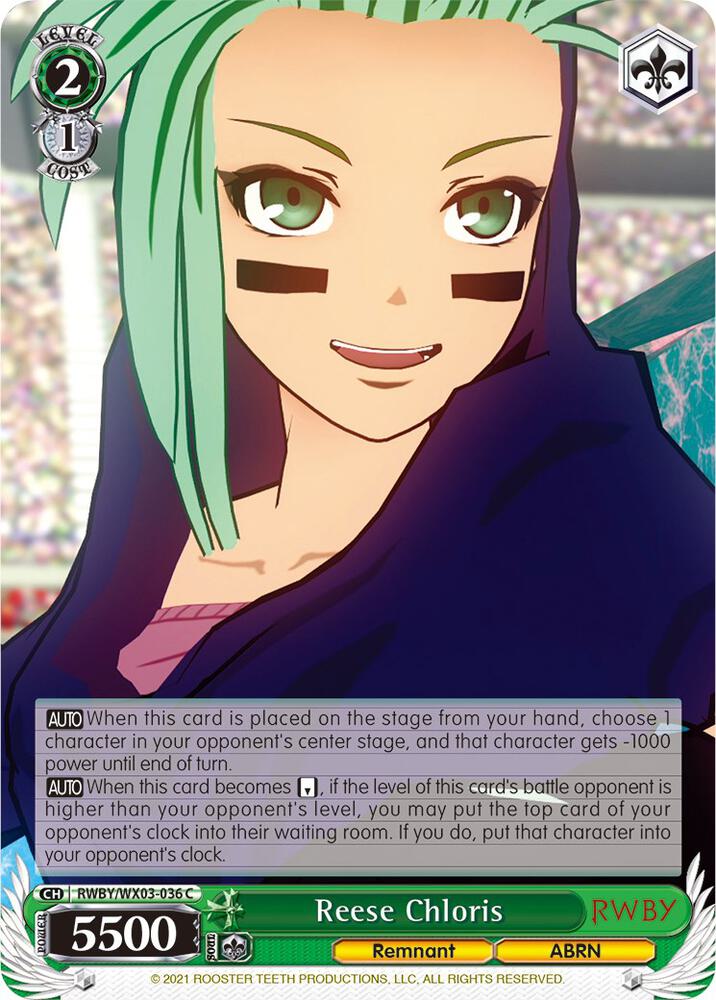 Reese Chloris, RWBY RWBY/WX03-036 C