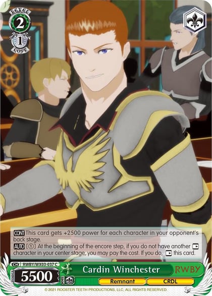 Cardin Winchester, RWBY RWBY/WX03-037 C