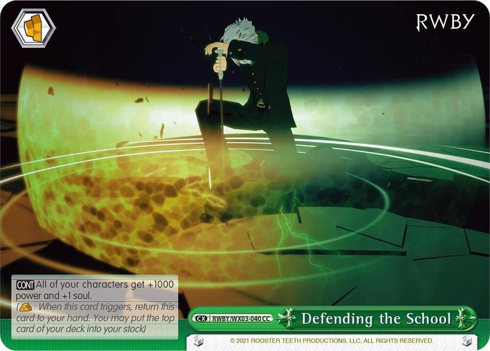 Defending the School, RWBY RWBY/WX03-040 CC