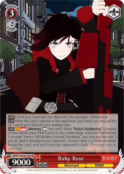 Ruby Rose, RWBY RWBY/WX03-044 RR