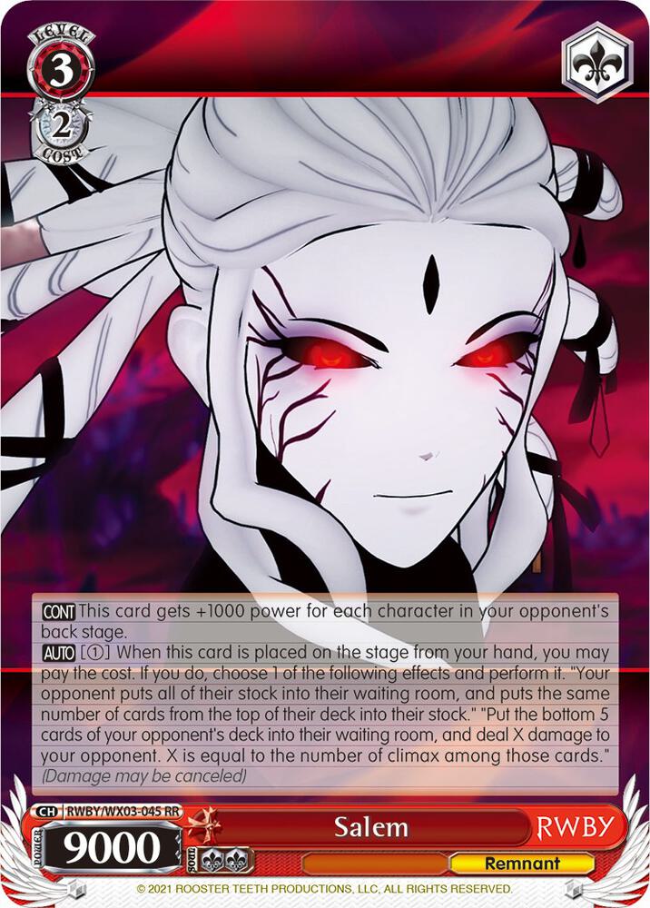 Salem, RWBY RWBY/WX03-045 RR