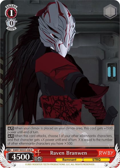 Raven Branwen, RWBY RWBY/WX03-046 R