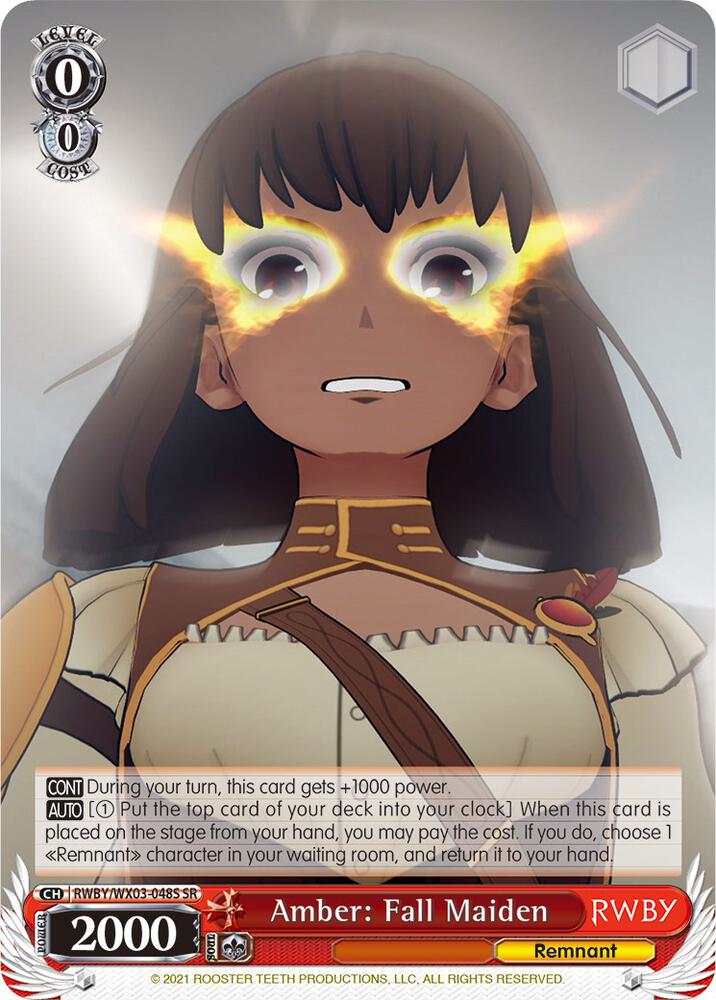 Amber: Fall Maiden (SR), RWBY RWBY/WX03-048S SR