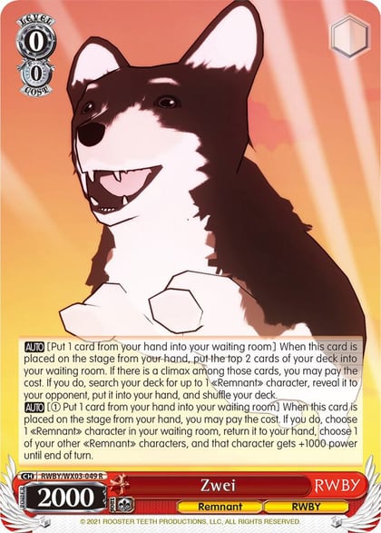 Zwei, RWBY RWBY/WX03-049 R
