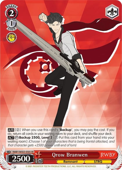 Qrow Branwen (SR), RWBY RWBY/WX03-050S SR