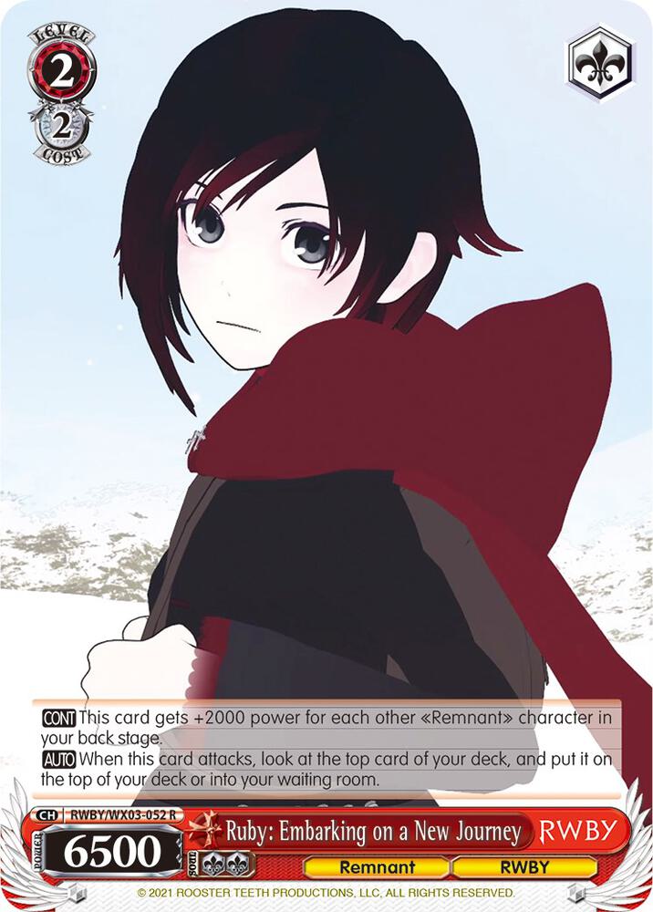 Ruby: Embarking on a New Journey, RWBY RWBY/WX03-052 R