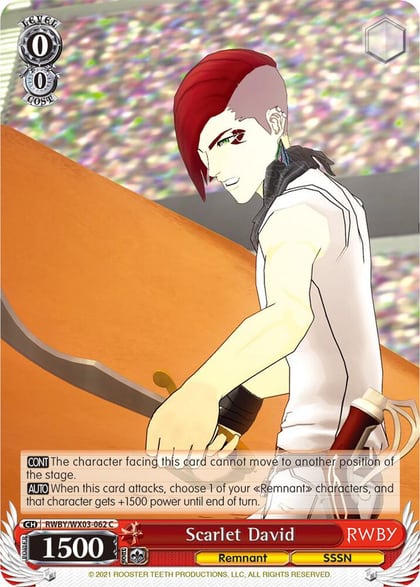 Scarlet David, RWBY RWBY/WX03-062 C