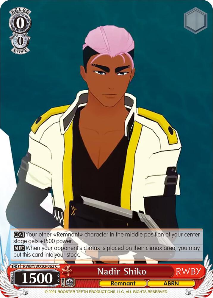Nadir Shiko, RWBY RWBY/WX03-063 C