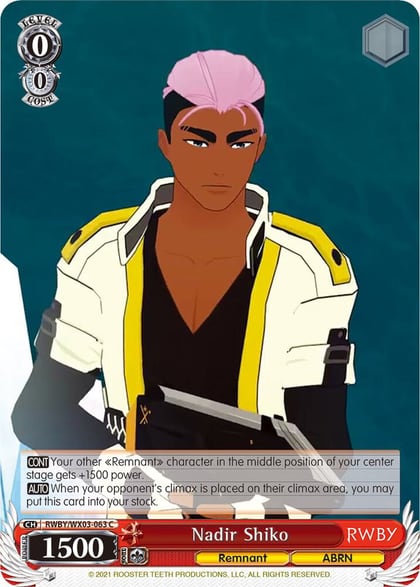 Nadir Shiko, RWBY RWBY/WX03-063 C