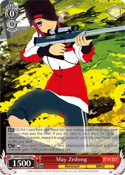 May Zedong, RWBY RWBY/WX03-064 C