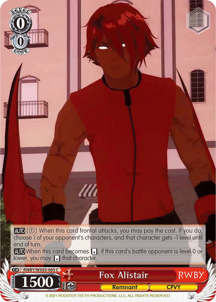 Fox Alistair, RWBY RWBY/WX03-065 C