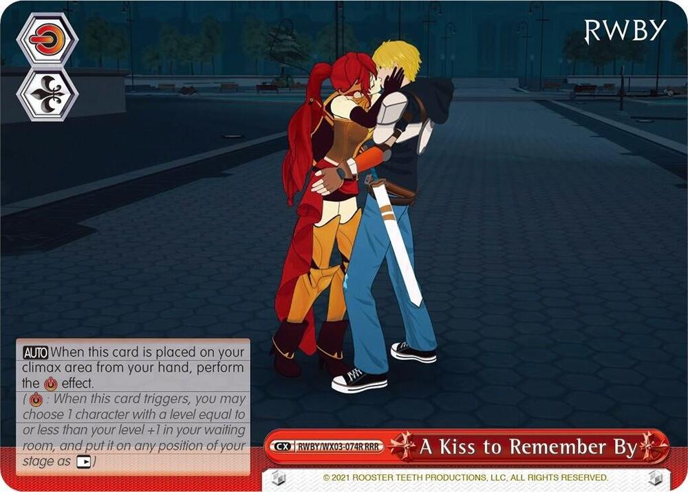 A Kiss to Remember By (RRR), RWBY RWBY/WX03-074R RRR