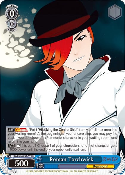 Roman Torchwick, RWBY RWBY/WX03-078 R
