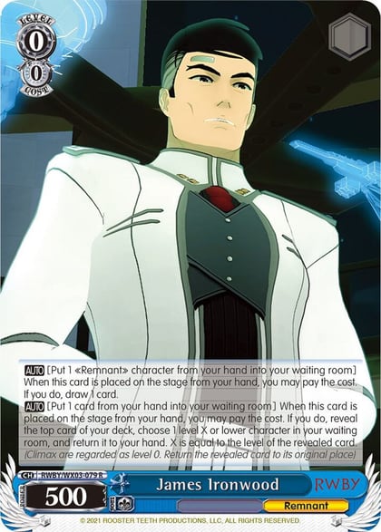 James Ironwood, RWBY RWBY/WX03-079 R